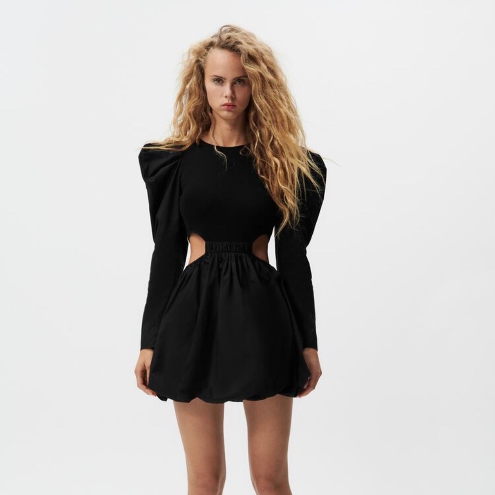 CUT-OUT BALLOON DRESS
